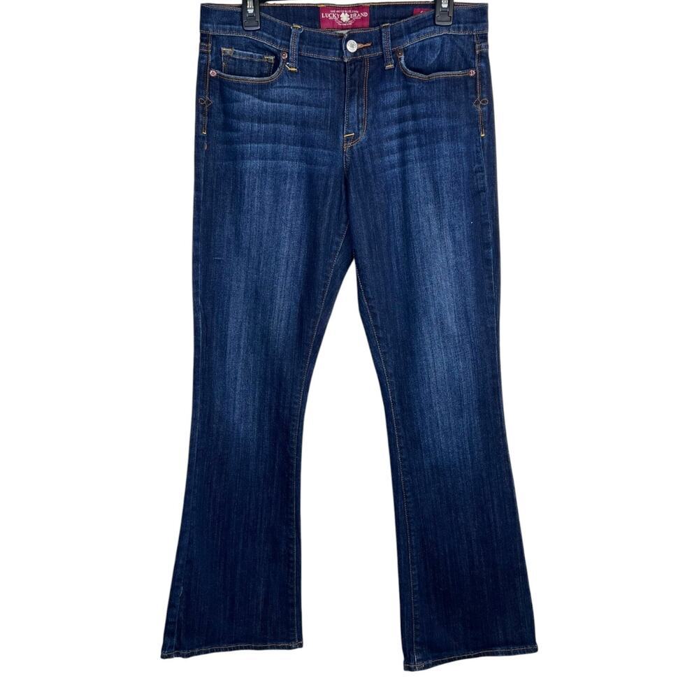 LUCKY BRAND Sofia Mid-rise Bootcut Stretch Jeans Dark Wash Denim Size 10
